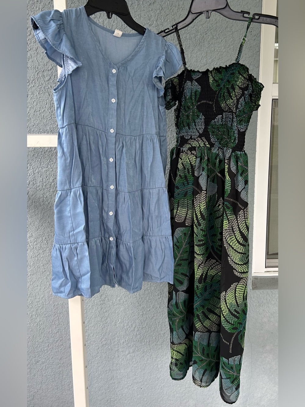 Lot Of 2 Girl’s Dresses Shein Children’s Place Size 10/12 Tiered Maxi